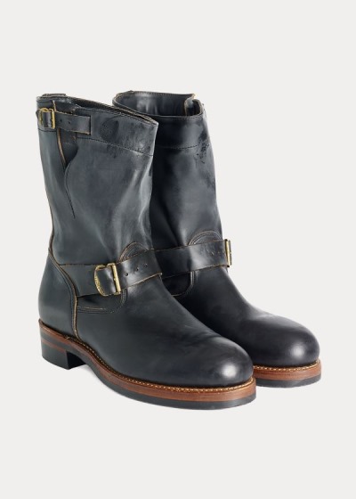 Botas Ralph Lauren Couro Engineer Homem 12475-YZQS